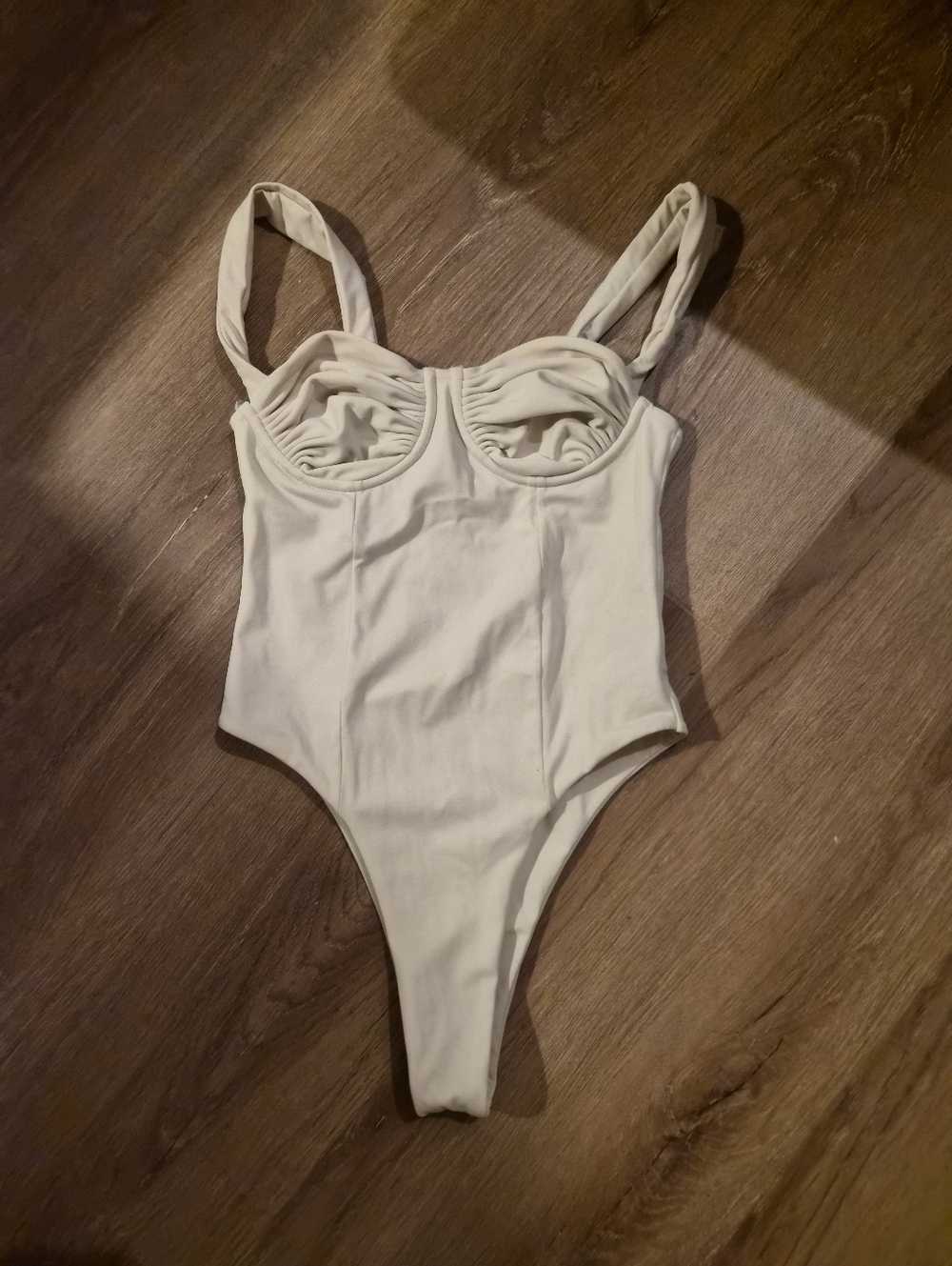 Belle The Label One-Piece Swimsuit in Cream XS